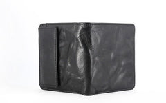 Leather Mens Front Pocket Wallet Small Wallet Slim Wallet billfold Card Wallet for Men