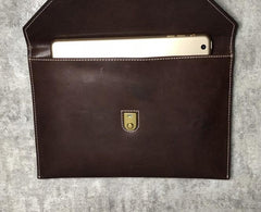 Genuine Leather Mens Clutch Cool Slim Wallet Zipper Clutch Wristlet Wallet for Men