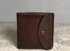 Handmade Genuine Leather Mens Cool Slim Leather Billfold Wallet Men billfold Wallets Bifold for Men