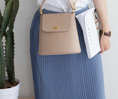 Cute Leather Womens Stylish Bucket Handbag Crossbody Purse Barrel Shoulder Bag for Women