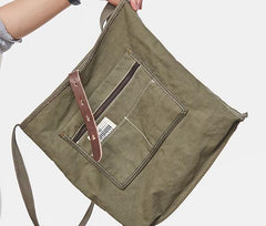 Cool Mens Canvas Side Bag Messenger Bag Canvas Shoulder Bag for Men
