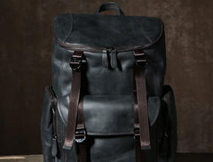 Cool Leather Mens Backpack Travel Backpack School Backpacks for Men
