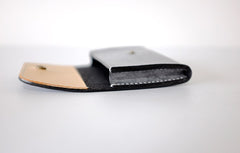 Handmade LEATHER Womens Small Card Wallet Leather Card Small Wallet FOR Women
