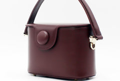 Genuine Leather Doctor Bag Bucket Bag Handbag Shoulder Bag for Women Leather Crossbody Bag - EverHandmade