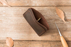 Vintage Leather Mens Card Holders Slim Front Pocket Wallet Card Wallets for Men