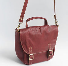 Vintage LEATHER WOMEN Satchel Crossbody Purses School SHOULDER BAG FOR WOMEN