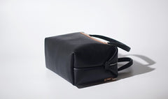 Handmade Leather Black Womens Handbag Fashion Shoulder Bag for Women