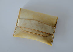 Handmade LEATHER Womens Small Card Wallet Leather Small Coin Change Wallet FOR Women