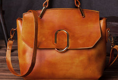 Handmade Leather handbag purse shoulder bag for women leather shopper bag - EverHandmade