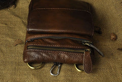 Vintage Leather Belt Pouches for Men Waist Bag BELT BAGs Shoulder Bag For Men