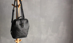 Vintage LEATHER WOMEN Doctor Backpack Purses Black School Backpacks FOR WOMEN