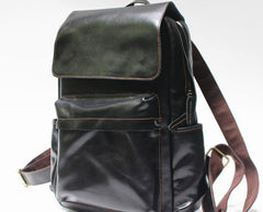 Handmade Leather Mens Backpacks Cool Travel Backpacks Laptop Backpack for men