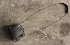 Vintage LEATHER WOMEN Small Doctor Purse Chain SHOULDER BAG Purses FOR WOMEN