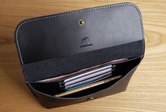 Genuine Leather Cute Long Slim Wallet Clutch Passport Wallet Purse For Women Girl