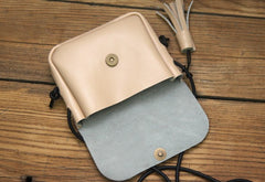 Cute LEATHER WOMEN Mini SHOULDER BAG Tassels Small Crossbody Purses FOR WOMEN