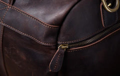 Cool Leather Mens Weekender Bag Travel Bag Duffle Bags Holdall Bag for men
