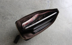 Fashion LEATHER Womens Long Clutch Wallet Zipper Slim Long Wallet FOR Women