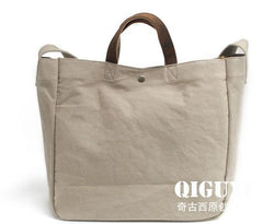 Mens Waxed Canvas Shopper Bag Canvas Tote Bag Canvas Shoulder Bag for Men