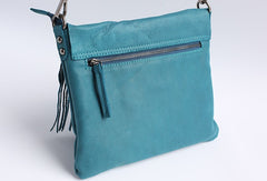 Vintage WOMENs LEATHER Tassels Shoulder Bag Handmade Crossbody Purse With tassels