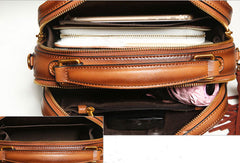 Genuine Leather handbag rivet bag tassels shoulder bag for women leather bag - EverHandmade