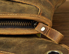 Cool Biker Leather Drop Leg Bag Mens Belt Pouch Waist Bag Shoulder Bag for Men