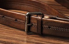 Vintage Leather Mens Cool Messenger Bag Shoulder Bags for men