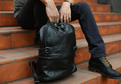 Mens Leather Backpack Cool Travel Backpacks Laptop Backpack for men