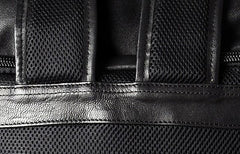 Genuine Leather Mens Cool Backpack Large Black Travel Backpack for men