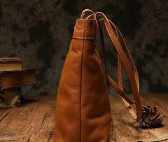 Fashion Handmade Brown Leather Tote Bag Shopper Bag Tote Purse For Women