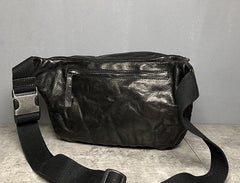 Leather Men Fanny Pack Small Waist Bag Hip Pack Belt Bag Bumbag for Men