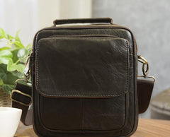 Cool Leather Mens Small Side Bag Messenger Bag Shoulder Bags for Men