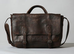 Handmade Leather Mens Cool Shoulder Bag Messenger Bag for men