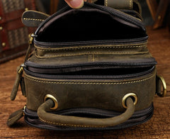 Vintage Leather Belt Pouches for Men Waist Bag BELT BAG Shoulder Bag For Men