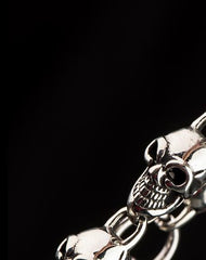 Brass silver biker trucker Skull Keychain wallet Chain for chain wallet biker wallet trucker wallet