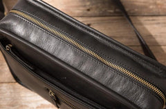 Cool Leather Mens Small Messenger Bags Shoulder Bag  for Men