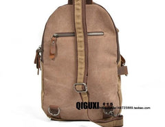 Cool Waxed Canvas Mens Sling Bag Chest Bag One Shoulder Packs for men