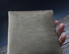 Handmade Vintage Mens Leather Clutch Wallet Cool Wristlet Wallet for Men