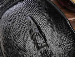 Cool Leather Mens Sling Bags Sling Shoulder Bags Sling Backpack Chest Bag for men