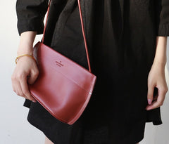 Cute Leather Red Green Womens Small Crossbody Purse Mini Shoulder Bag for Women