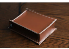 Cute Brown Leather Phone Purse Women Side Bag Box Phone Crossbody Purse For Women