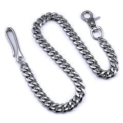 19'' SOLID STAINLESS STEEL BIKER SILVER WALLET CHAIN Sliver LONG PANTS CHAIN jeans chain jean chain FOR MEN