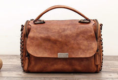Handmade Leather womens handbag purse shoulder bag for women leather shopper bag - EverHandmade