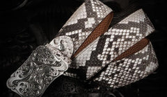 Handmade Black Leather Mens Belt Cool Leather Men White Belt for Men