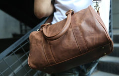 Leather Mens Small Weekender Bags Travel Bag Shoulder Bags for men