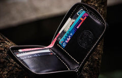 Handmade Leather Boa Skin Mens billfold Wallet Cool Small Wallet Wallet for Men