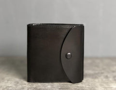 Handmade Genuine Leather Mens Cool Slim Leather Billfold Wallet Men billfold Wallets Bifold for Men