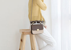 Stylish Leather Womens Small Handbag Work Purse Shoulder Bag for Women