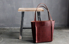 Stylish LEATHER Brown WOMEN Tote Bag Tote Shoulder Purses FOR WOMEN