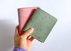 Handmade LEATHER Womens Small Bifold Wallet Leather Small Wallets FOR Women