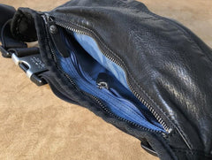 Leather Men Fanny Pack Small Waist Bag Hip Pack Belt Bag Bumbag for Men